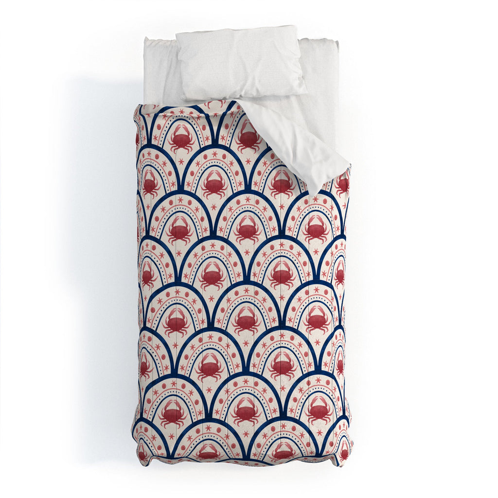 Seta Zakian Crab Scallop pattern Comforter