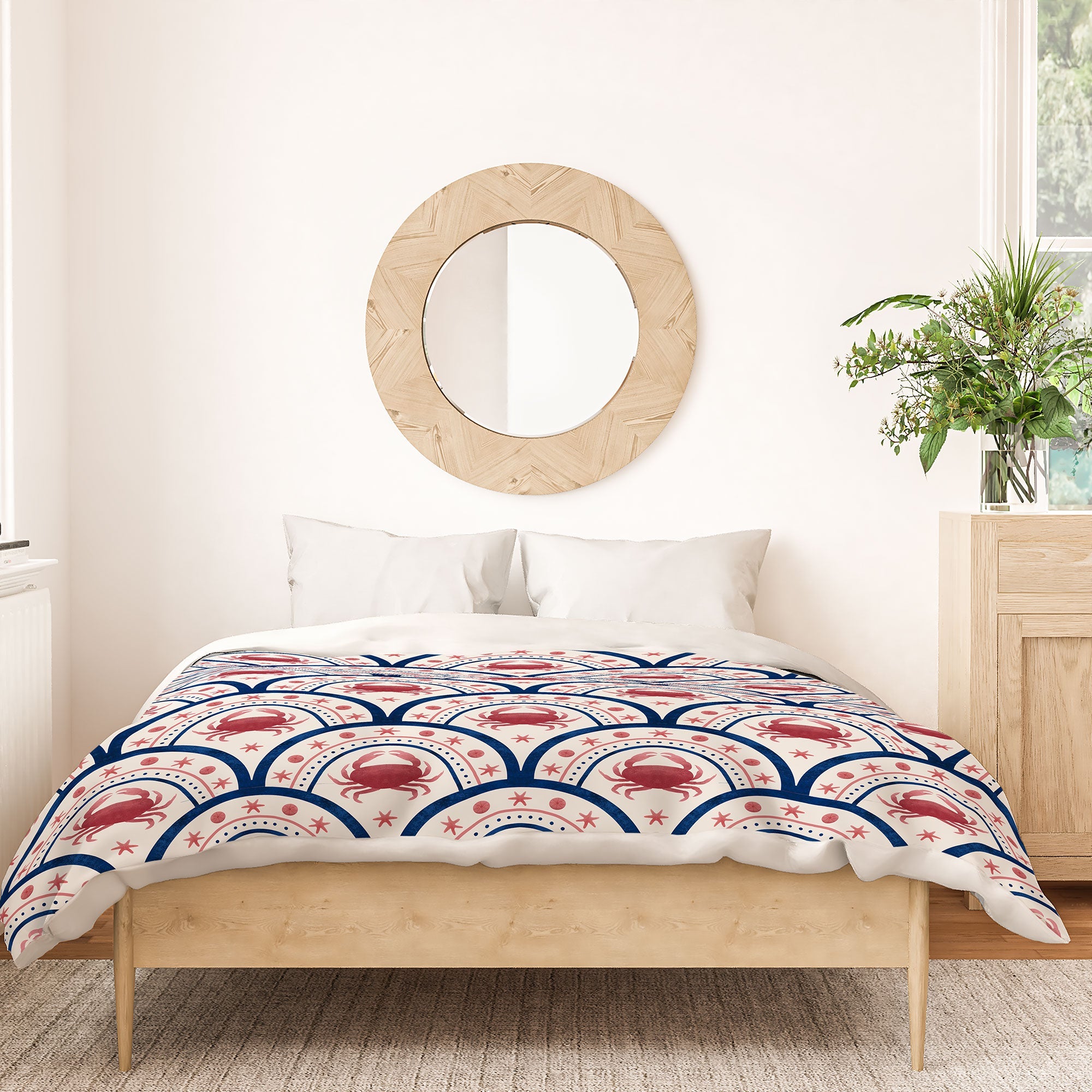 Seta Zakian Crab Scallop pattern Duvet Cover