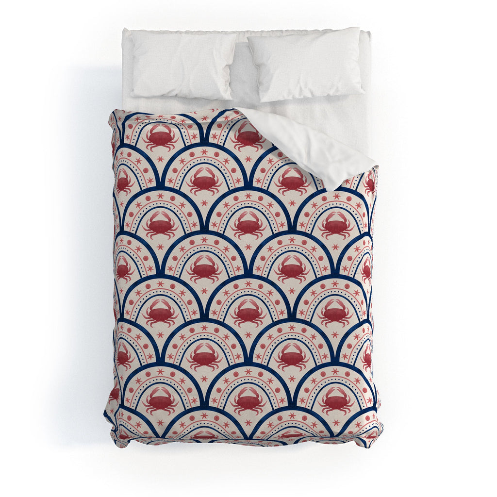 Seta Zakian Crab Scallop pattern Duvet Cover
