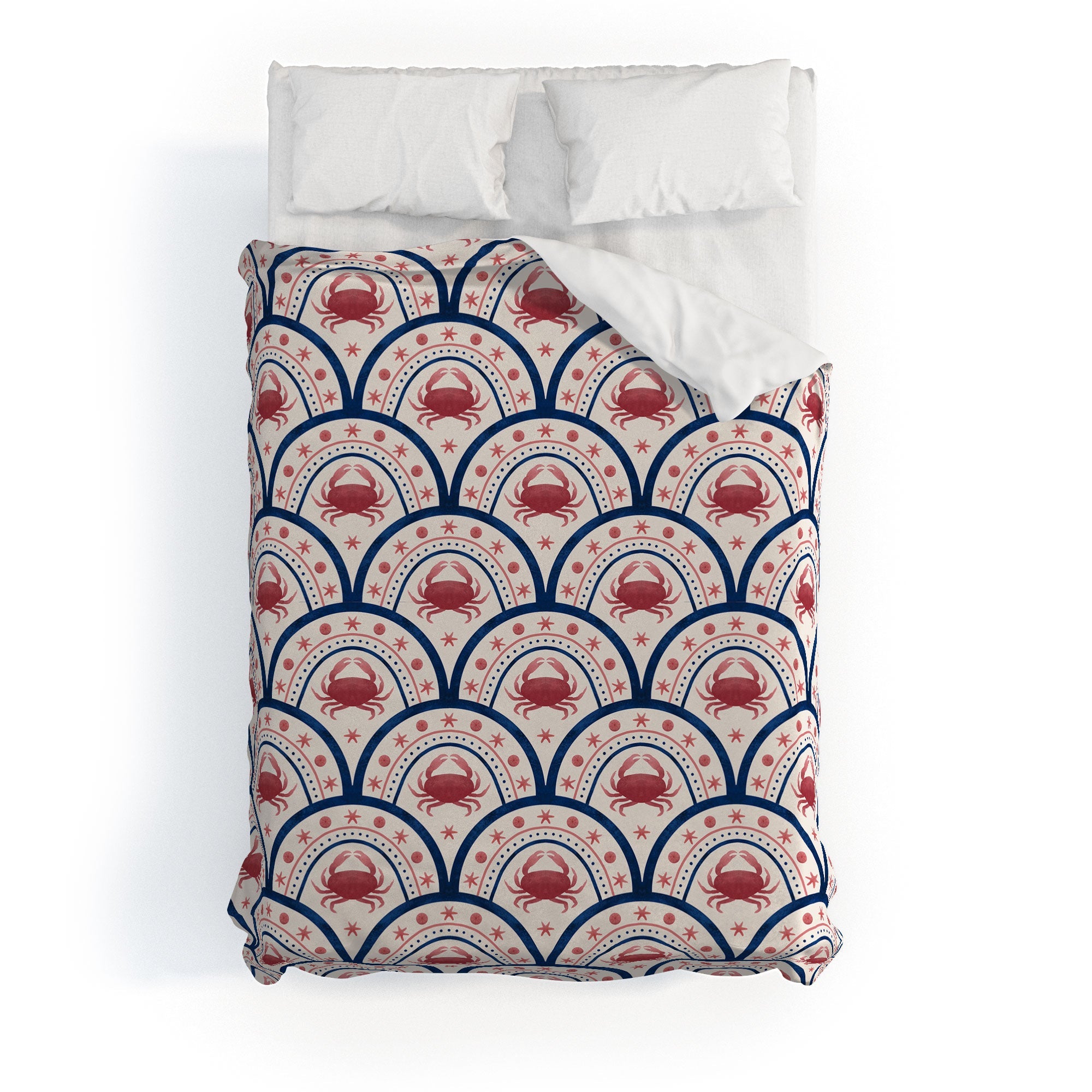Seta Zakian Crab Scallop pattern Duvet Cover