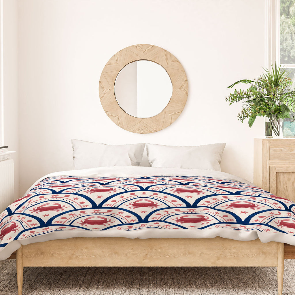 Seta Zakian Crab Scallop pattern Duvet Cover
