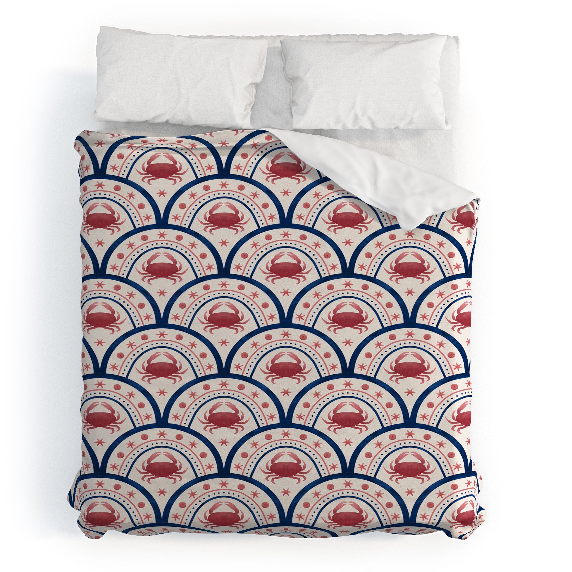Seta Zakian Crab Scallop pattern Duvet Cover