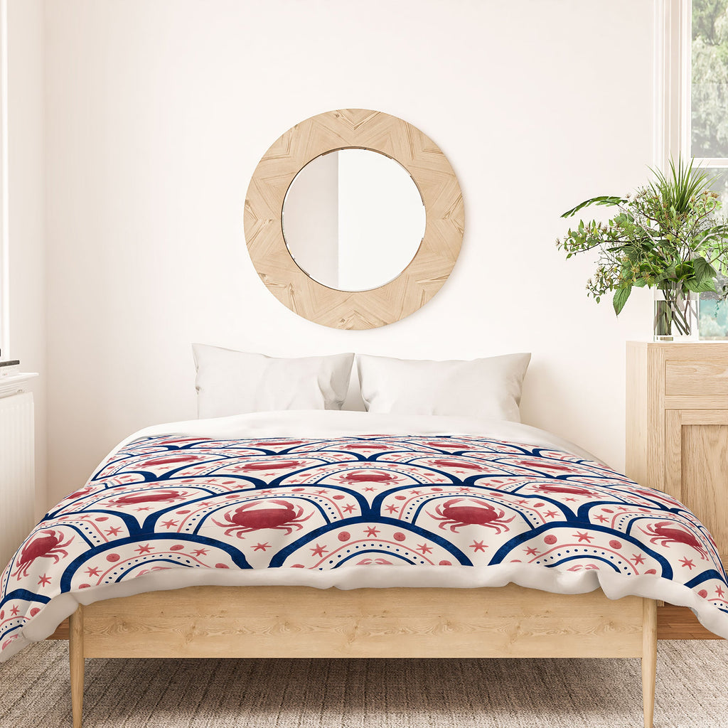 Seta Zakian Crab Scallop pattern Duvet Cover