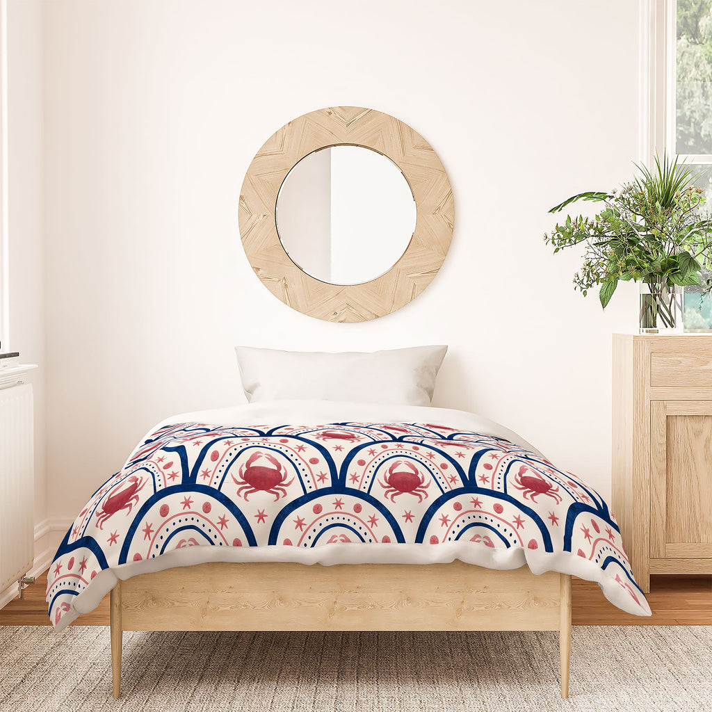 Seta Zakian Crab Scallop pattern Duvet Cover