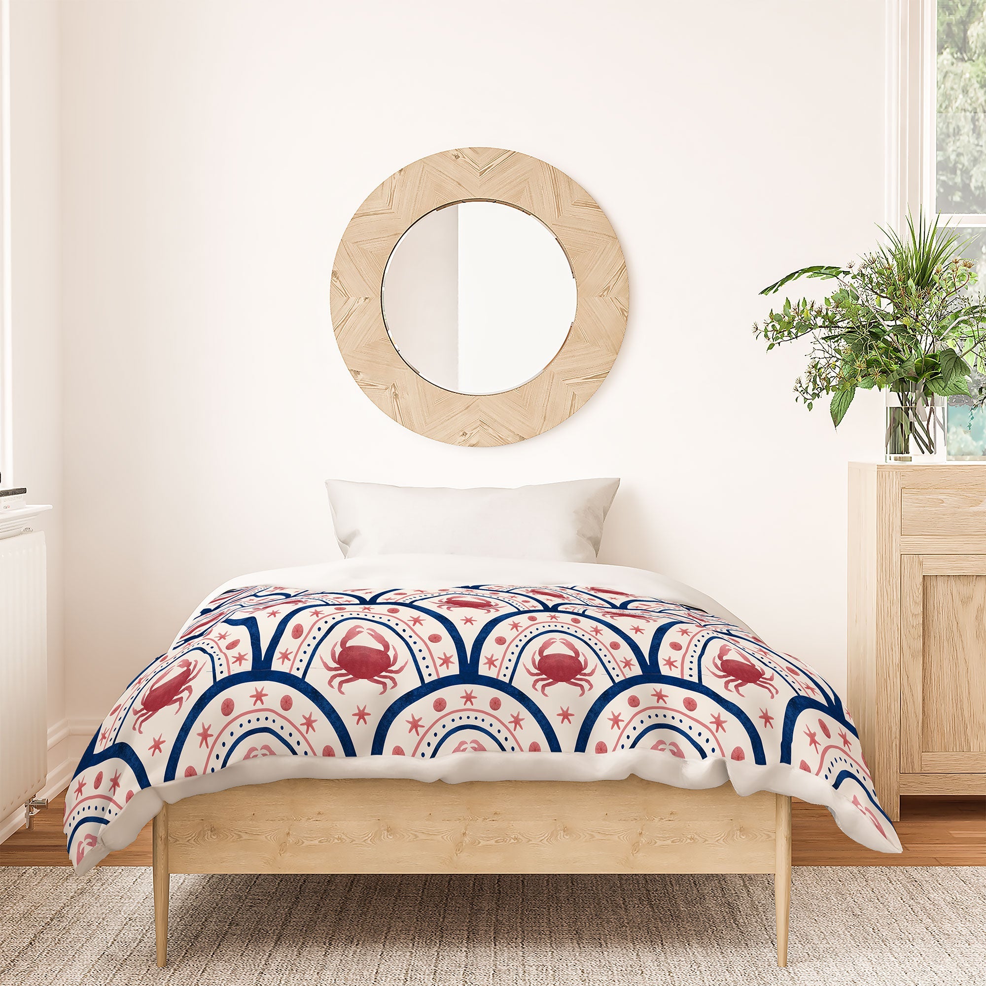 Seta Zakian Crab Scallop pattern Duvet Cover