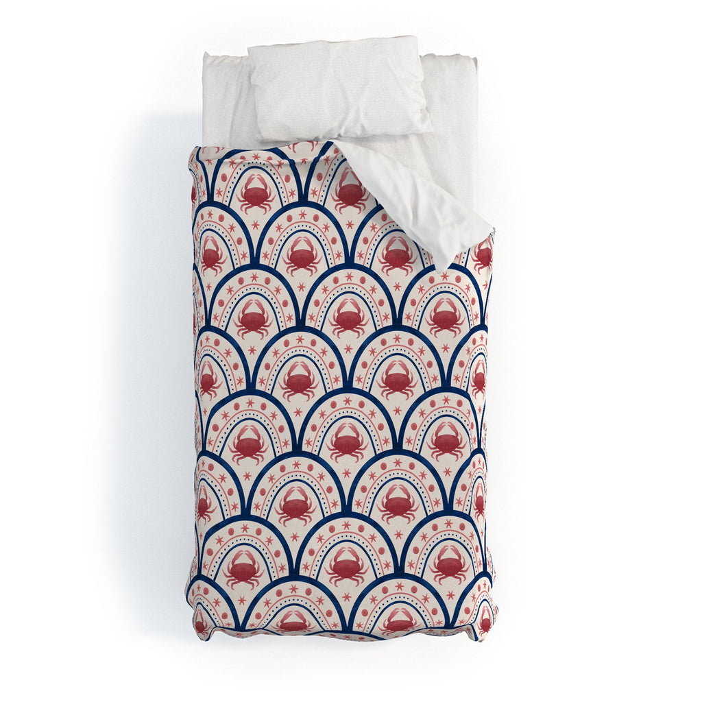 Seta Zakian Crab Scallop pattern Duvet Cover