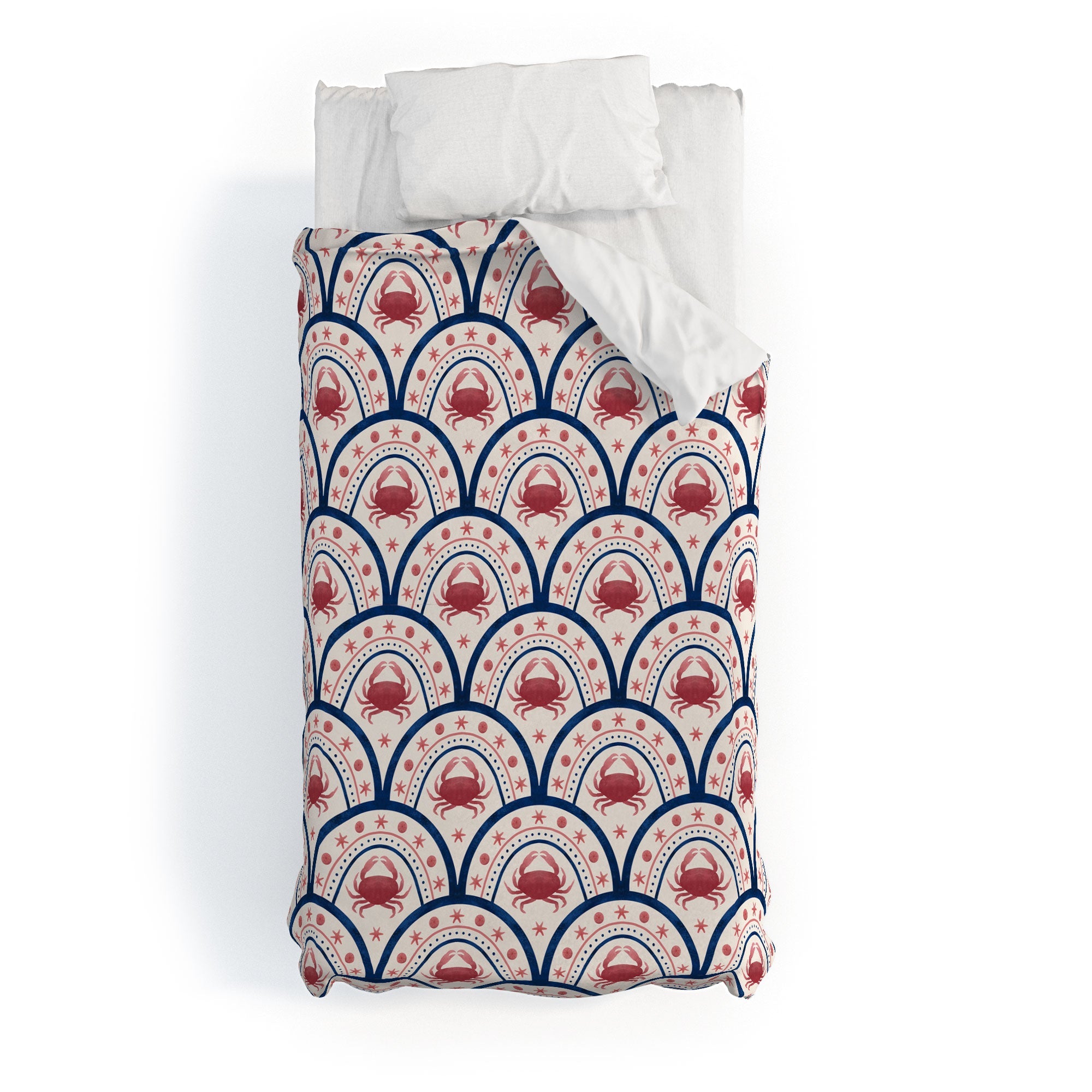 Seta Zakian Crab Scallop pattern Duvet Cover