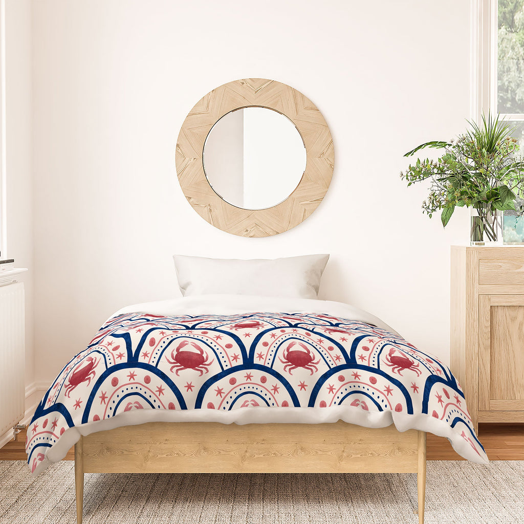 Seta Zakian Crab Scallop pattern Duvet Cover