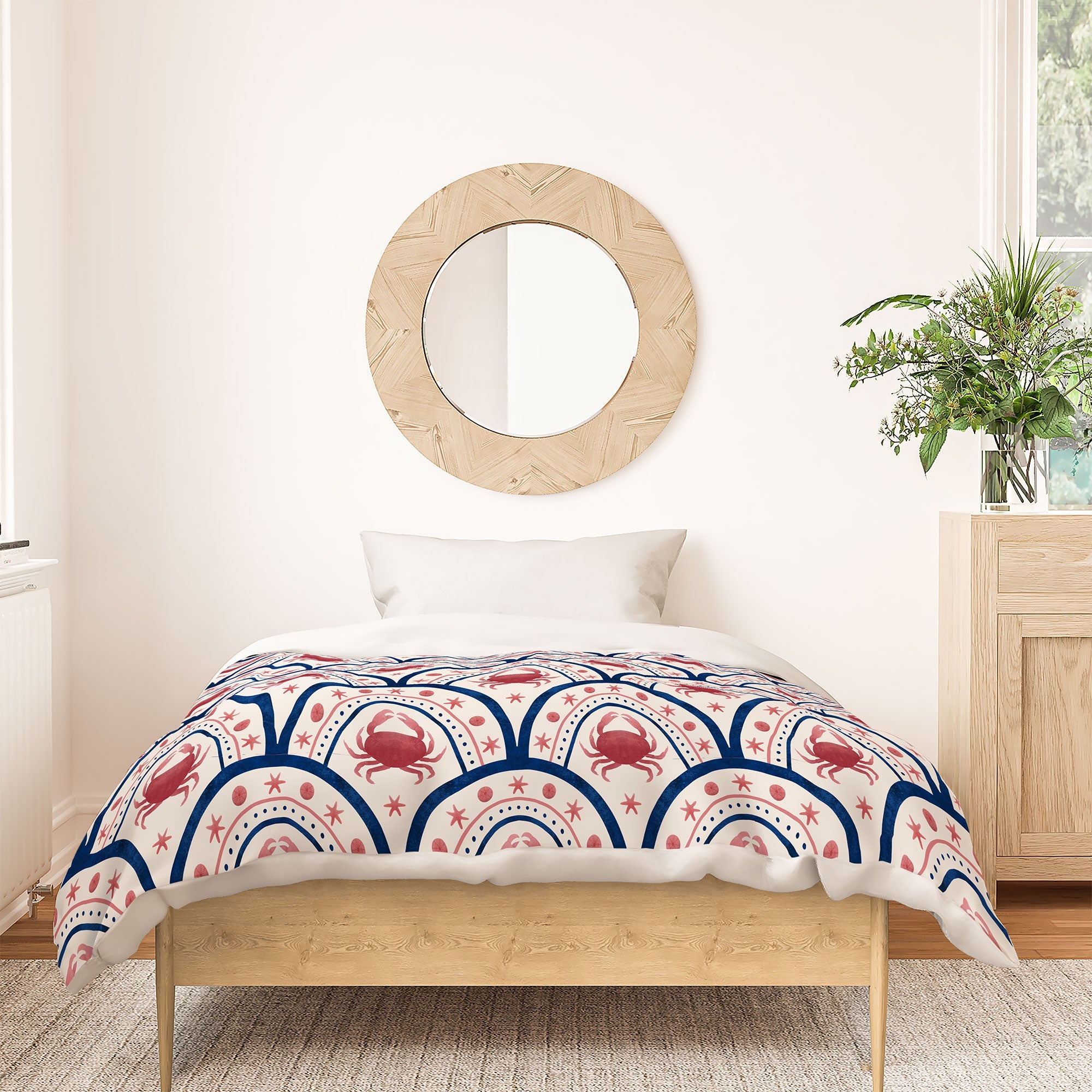 Seta Zakian Crab Scallop pattern Duvet Cover