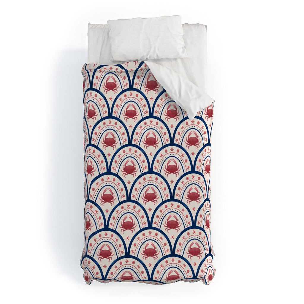 Seta Zakian Crab Scallop pattern Duvet Cover