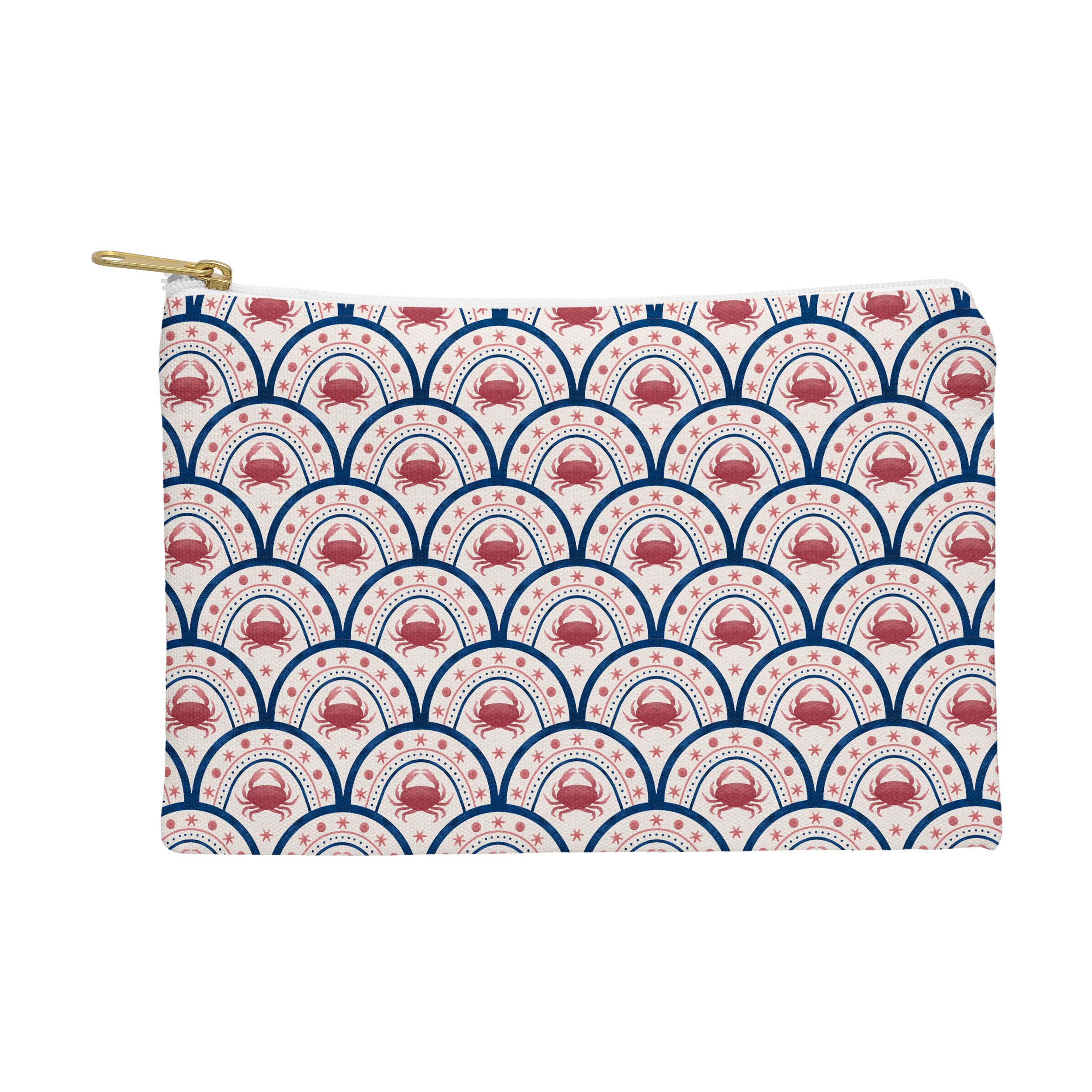 Seta Zakian Crab Scallop pattern Pouch