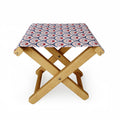 Seta Zakian Crab Scallop pattern Folding Stool
