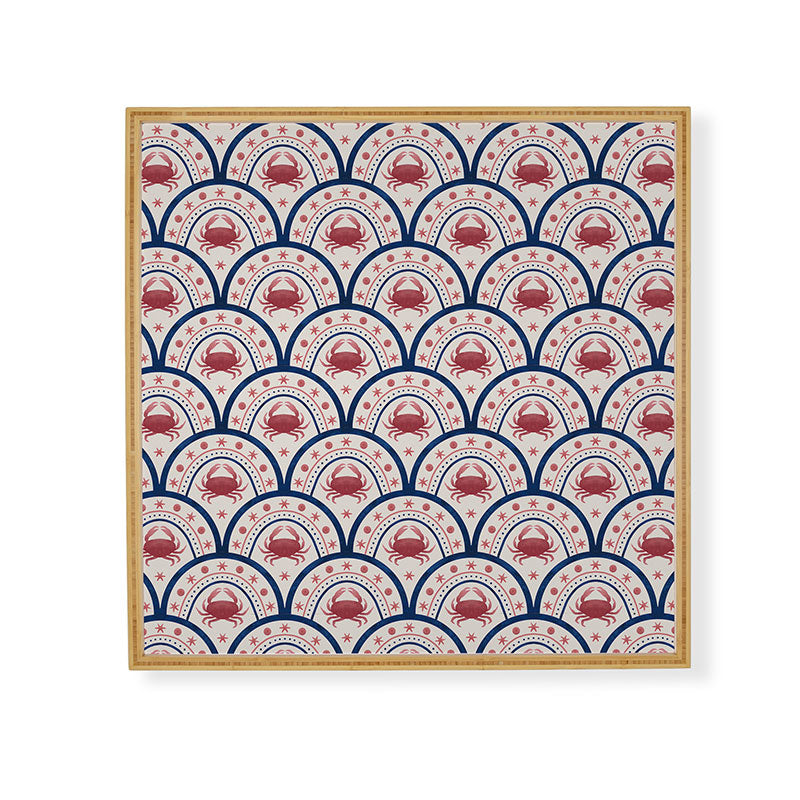 Seta Zakian Crab Scallop pattern Framed Wall Art