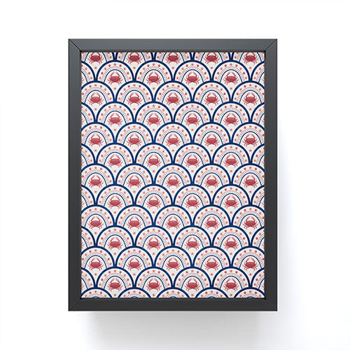 Seta Zakian Crab Scallop pattern Framed Mini Art Print