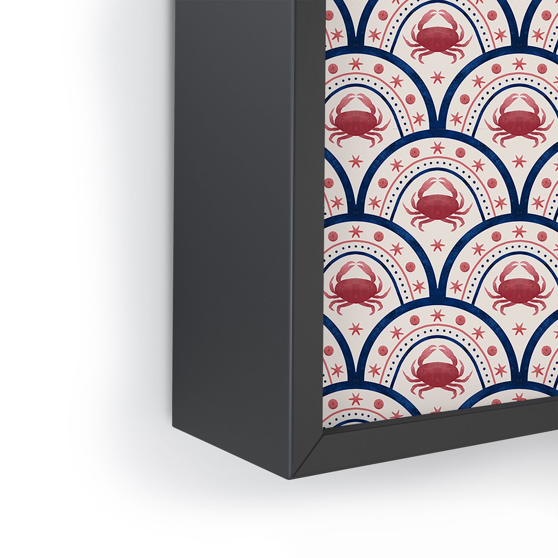 Seta Zakian Crab Scallop pattern Framed Mini Art Print