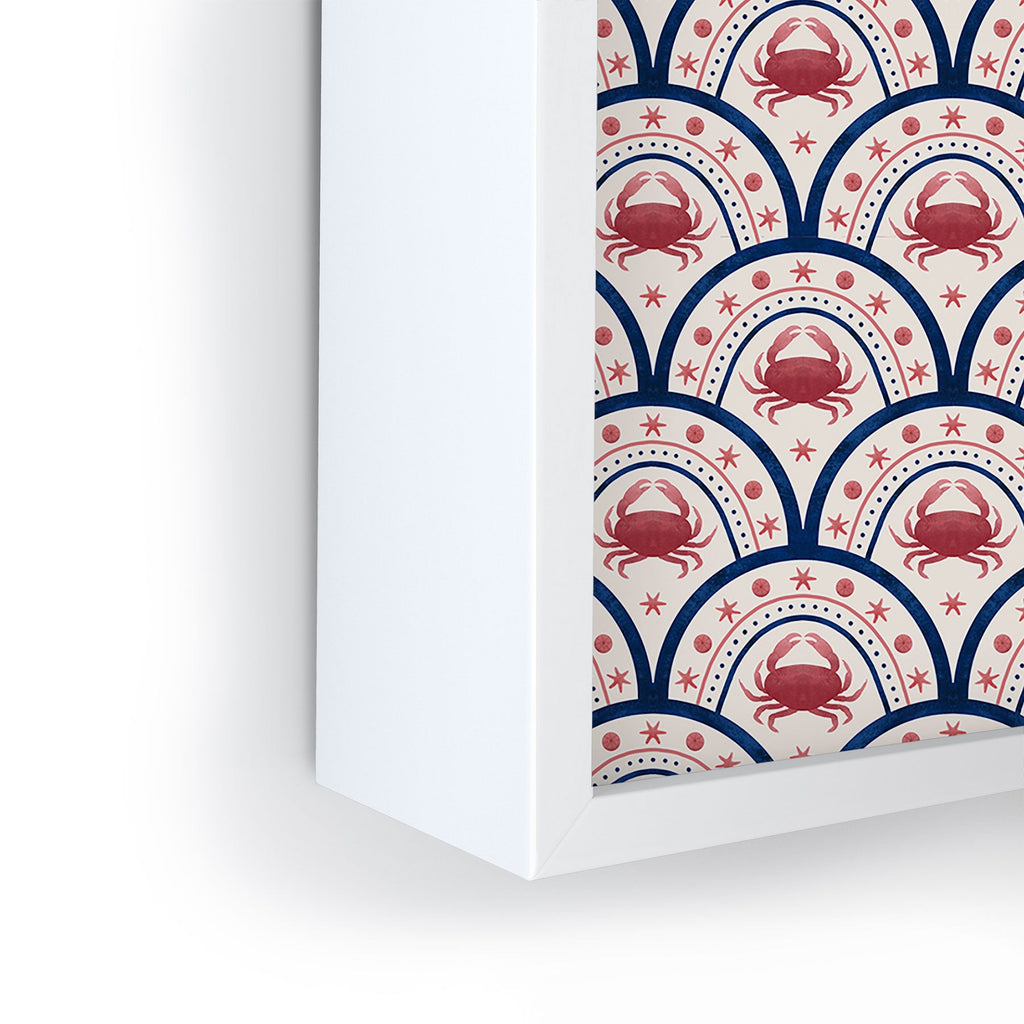 Seta Zakian Crab Scallop pattern Framed Mini Art Print