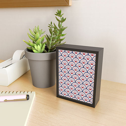 Seta Zakian Crab Scallop pattern Framed Mini Art Print