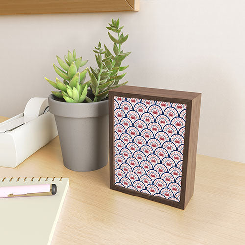 Seta Zakian Crab Scallop pattern Framed Mini Art Print