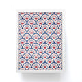 Seta Zakian Crab Scallop pattern Framed Mini Art Print