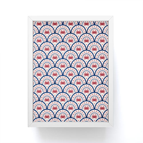 Seta Zakian Crab Scallop pattern Framed Mini Art Print