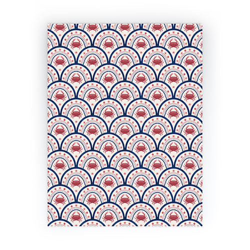 Seta Zakian Crab Scallop pattern Mini Art Print