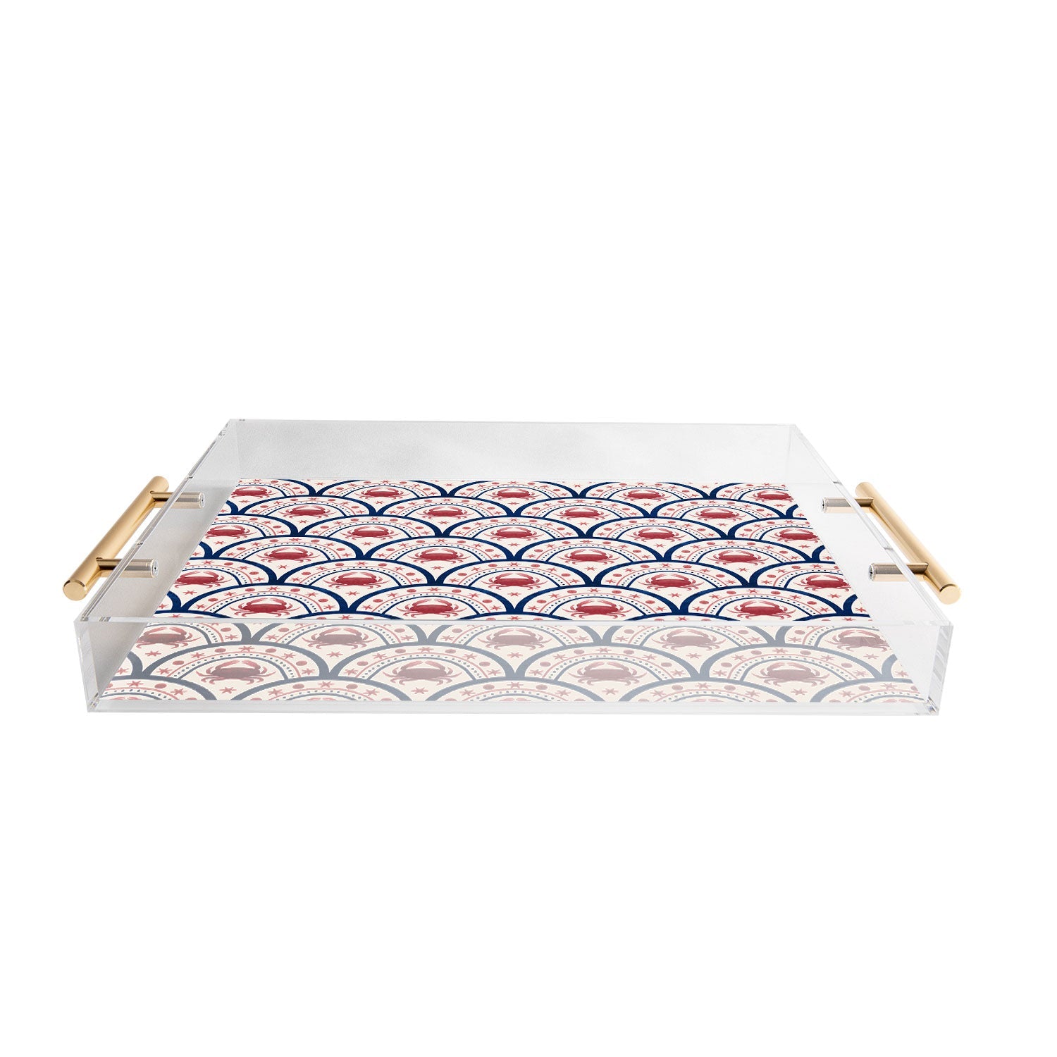 Seta Zakian Crab Scallop pattern Acrylic Tray