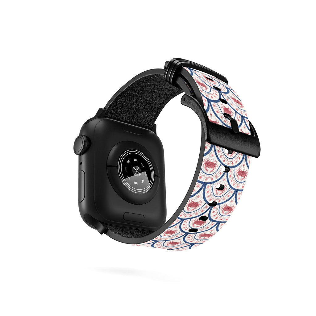 Seta Zakian Crab Scallop pattern Apple Watch Band