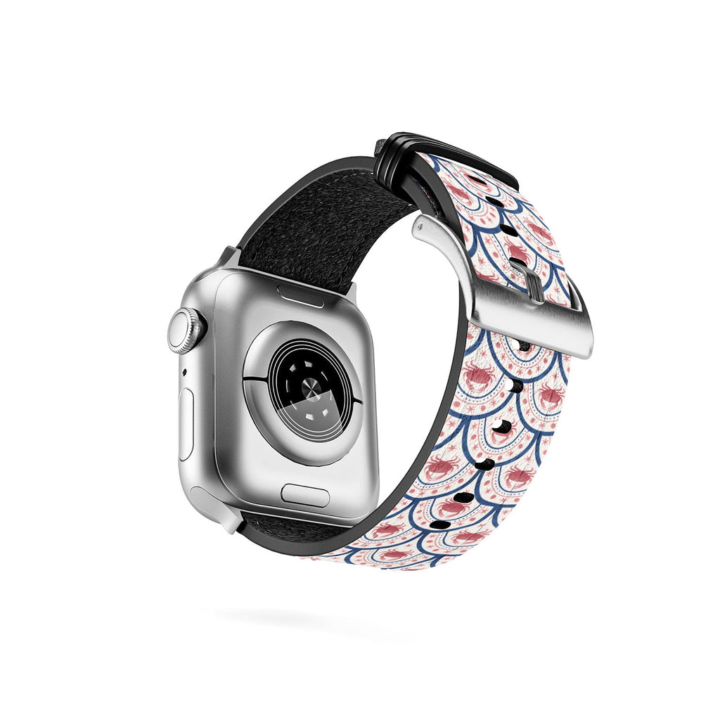 Seta Zakian Crab Scallop pattern Apple Watch Band