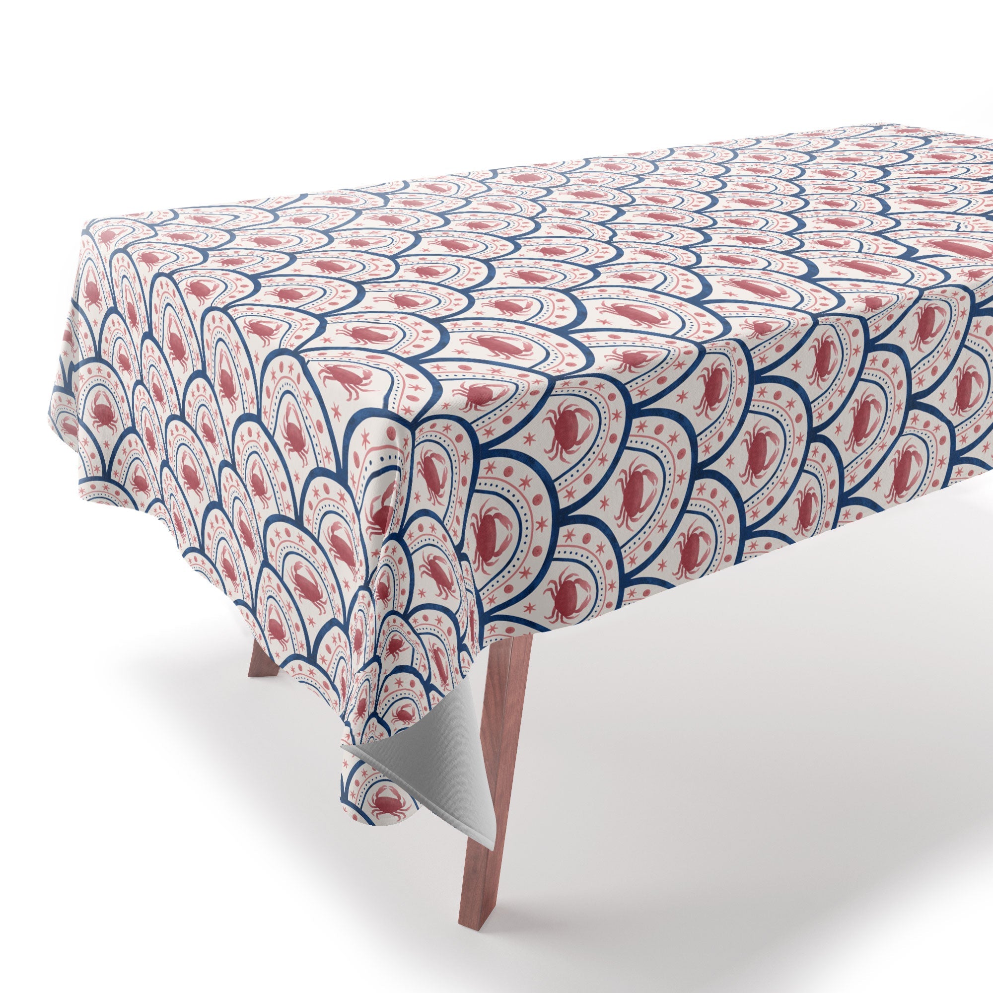 Seta Zakian Crab Scallop pattern Tablecloth