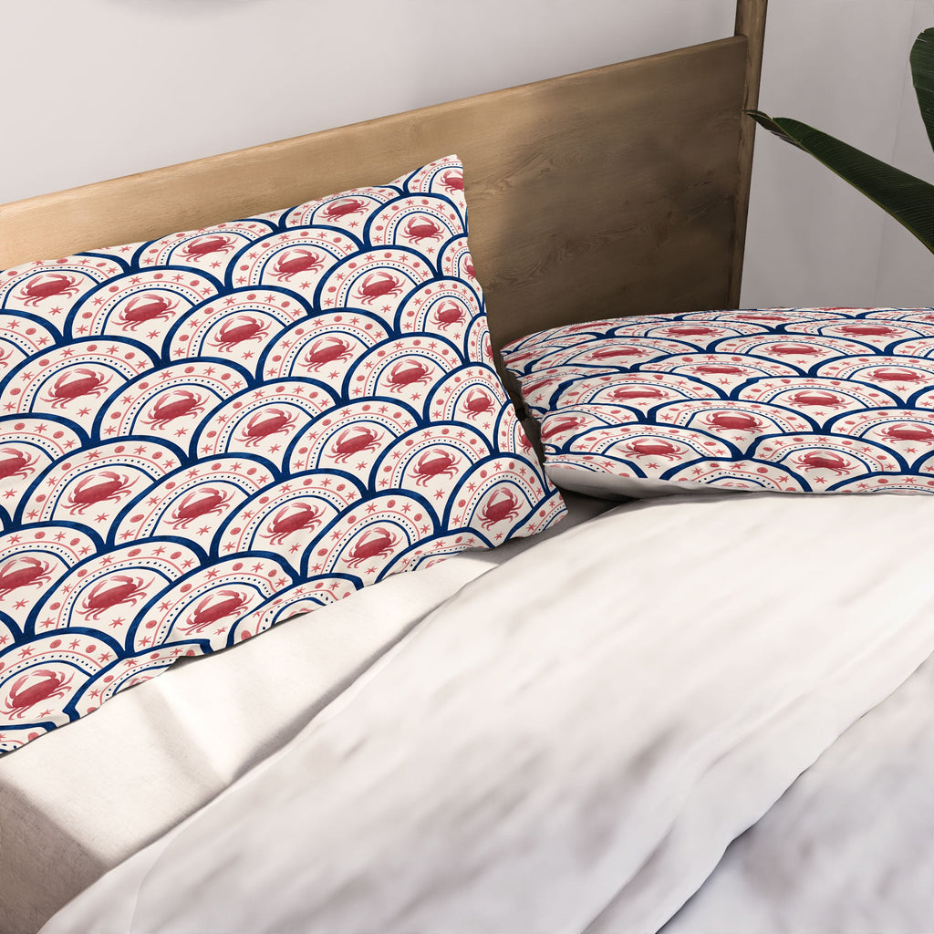 Seta Zakian Crab Scallop pattern Pillow Shams