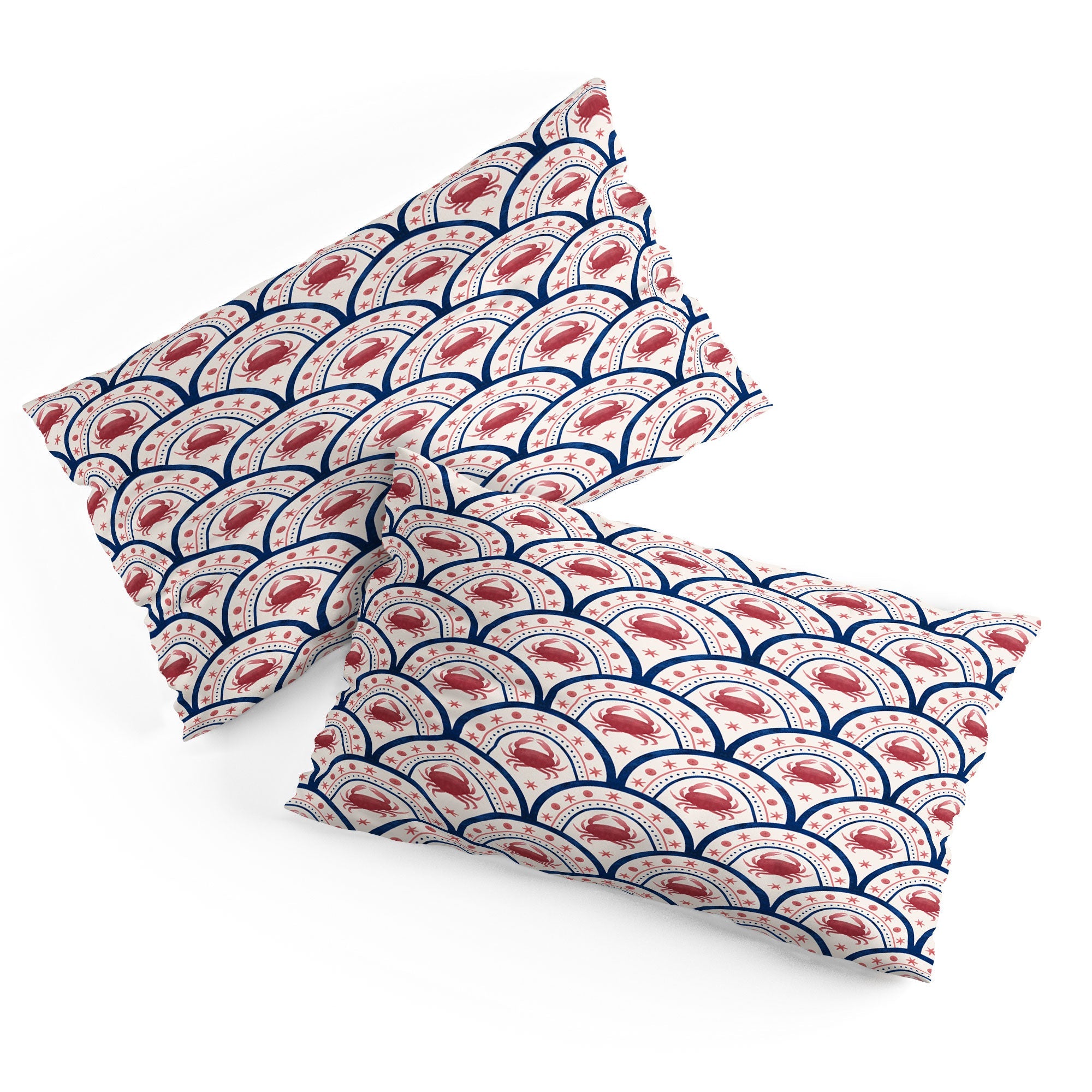 Seta Zakian Crab Scallop pattern Pillow Shams