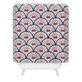 Seta Zakian Crab Scallop pattern Shower Curtain