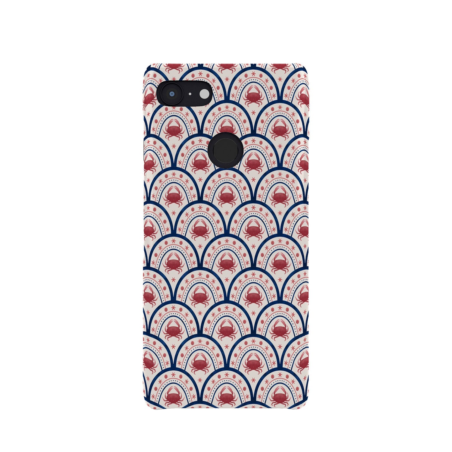 Seta Zakian Crab Scallop pattern Phone Case