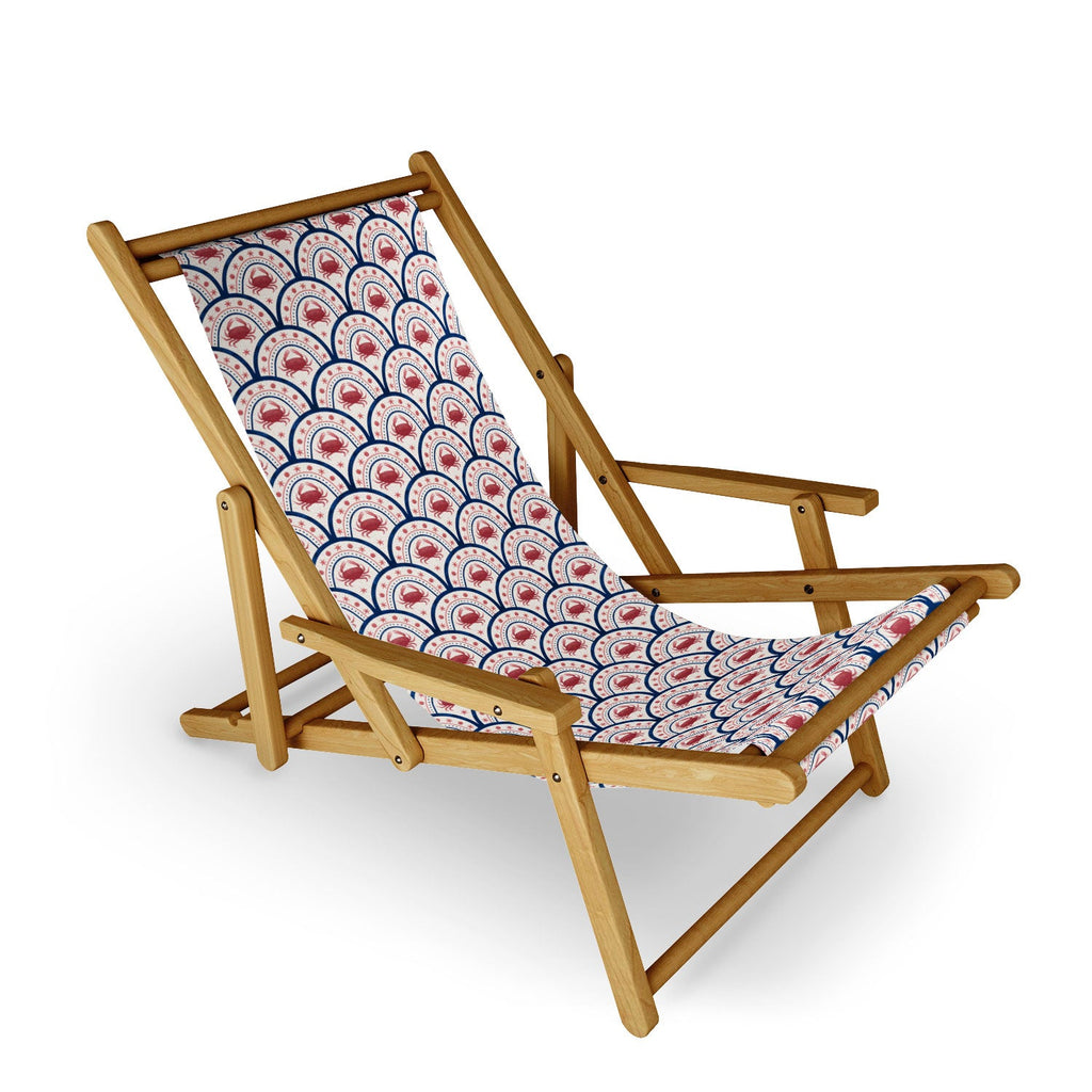 Seta Zakian Crab Scallop pattern Sling Chair