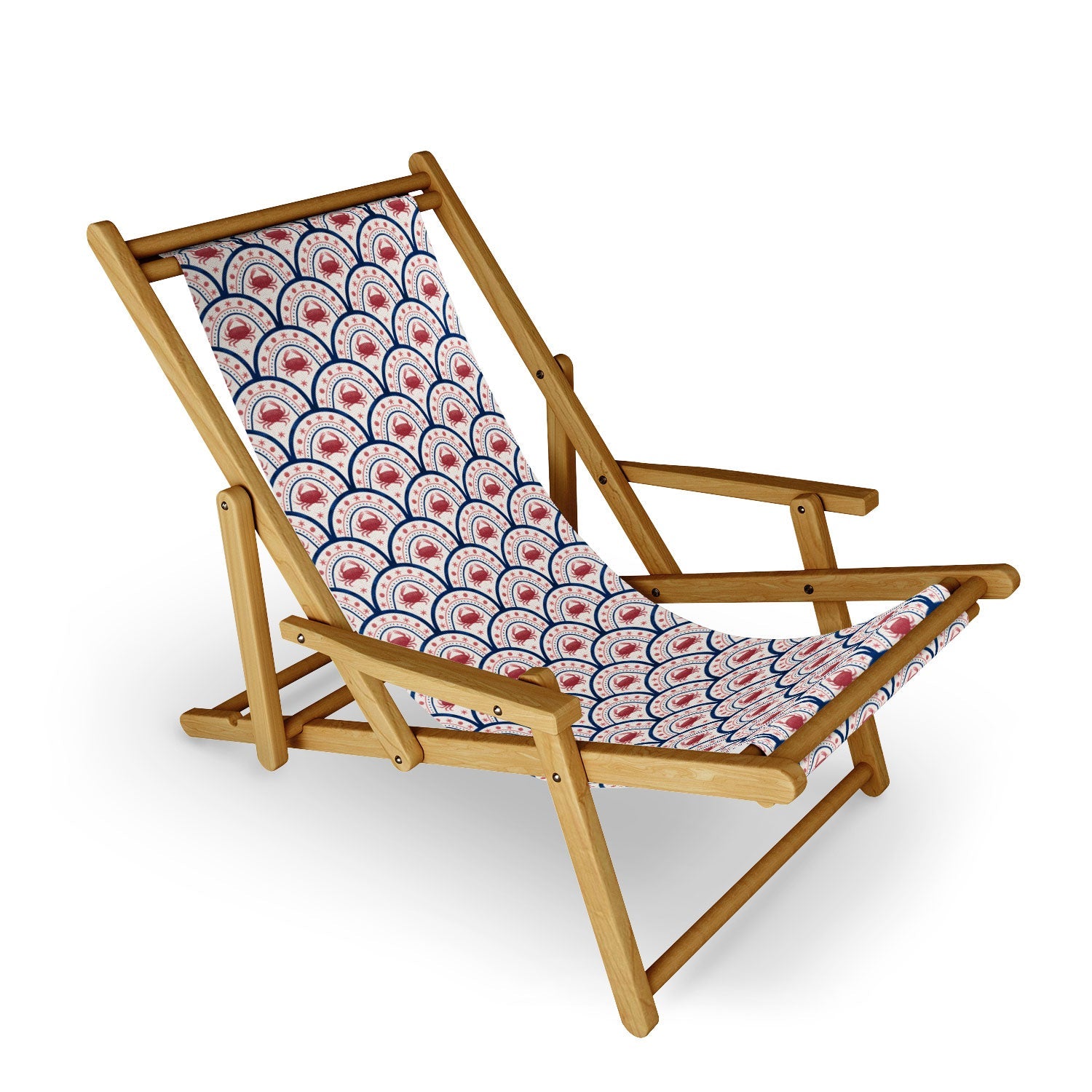 Seta Zakian Crab Scallop pattern Sling Chair