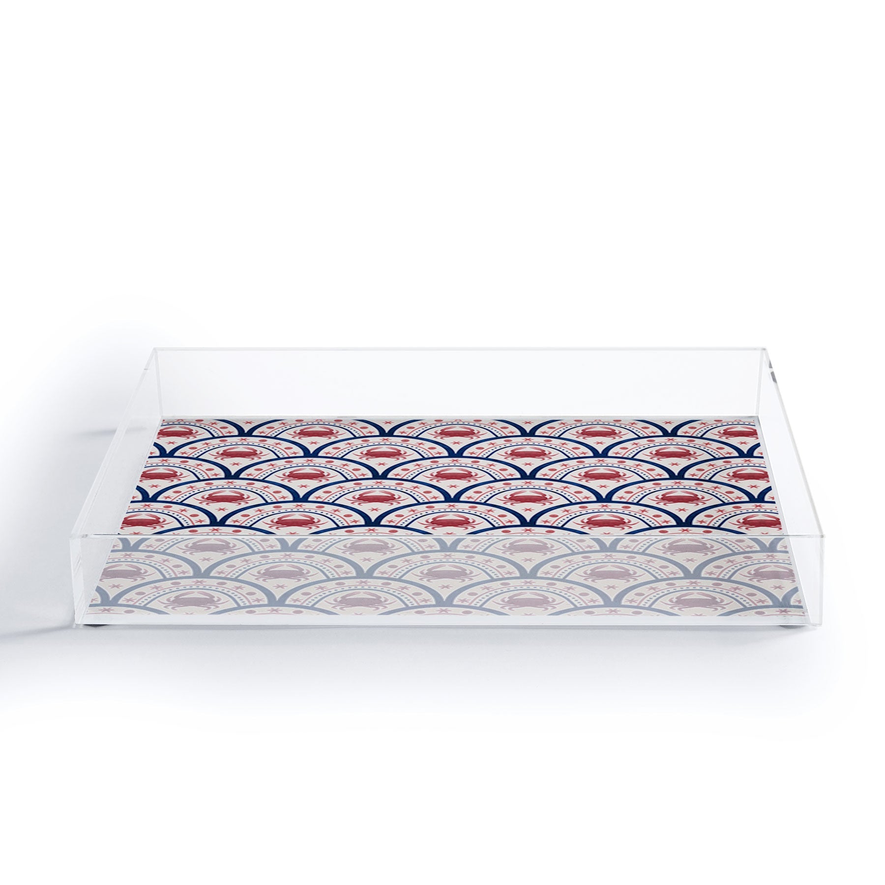 Seta Zakian Crab Scallop pattern Acrylic Tray