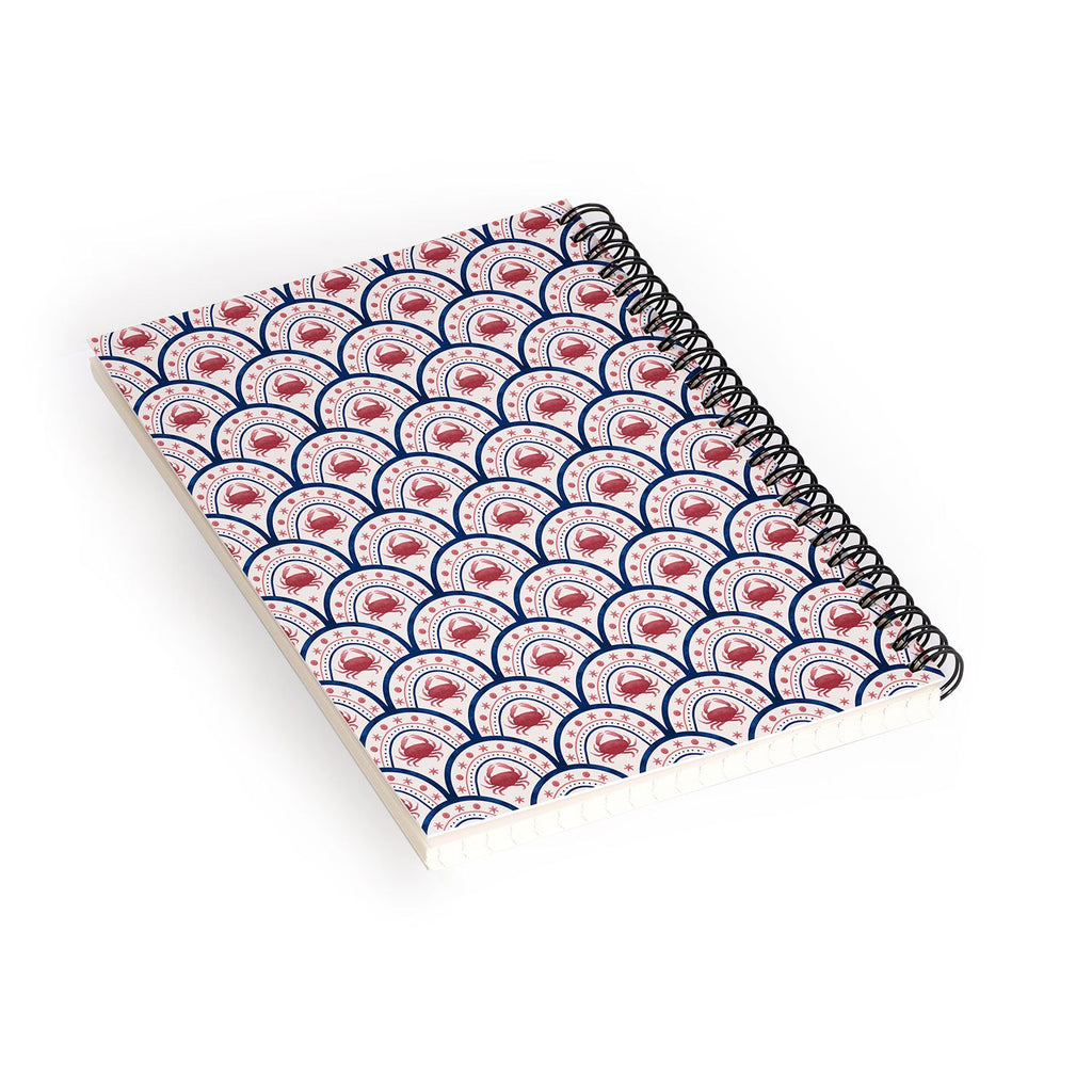 Seta Zakian Crab Scallop pattern Spiral Notebook