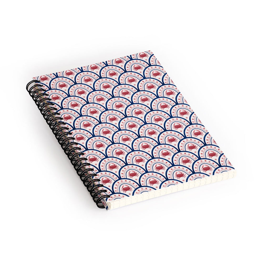 Seta Zakian Crab Scallop pattern Spiral Notebook
