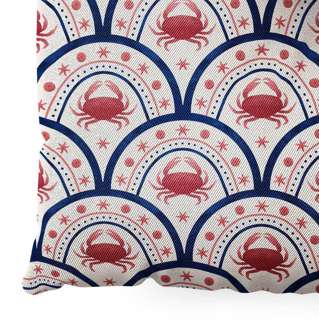 Seta Zakian Crab Scallop pattern Floor Pillow Square