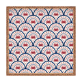 Seta Zakian Crab Scallop pattern Square Tray