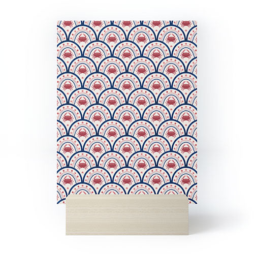 Seta Zakian Crab Scallop pattern Mini Art Print