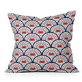 Seta Zakian Crab Scallop pattern Throw Pillow