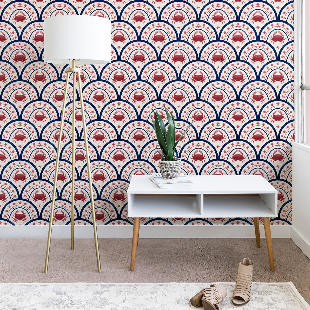 Seta Zakian Crab Scallop pattern Wallpaper