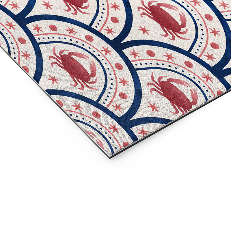 Seta Zakian Crab Scallop pattern Welcome Mat