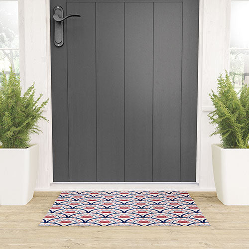 Seta Zakian Crab Scallop pattern Welcome Mat