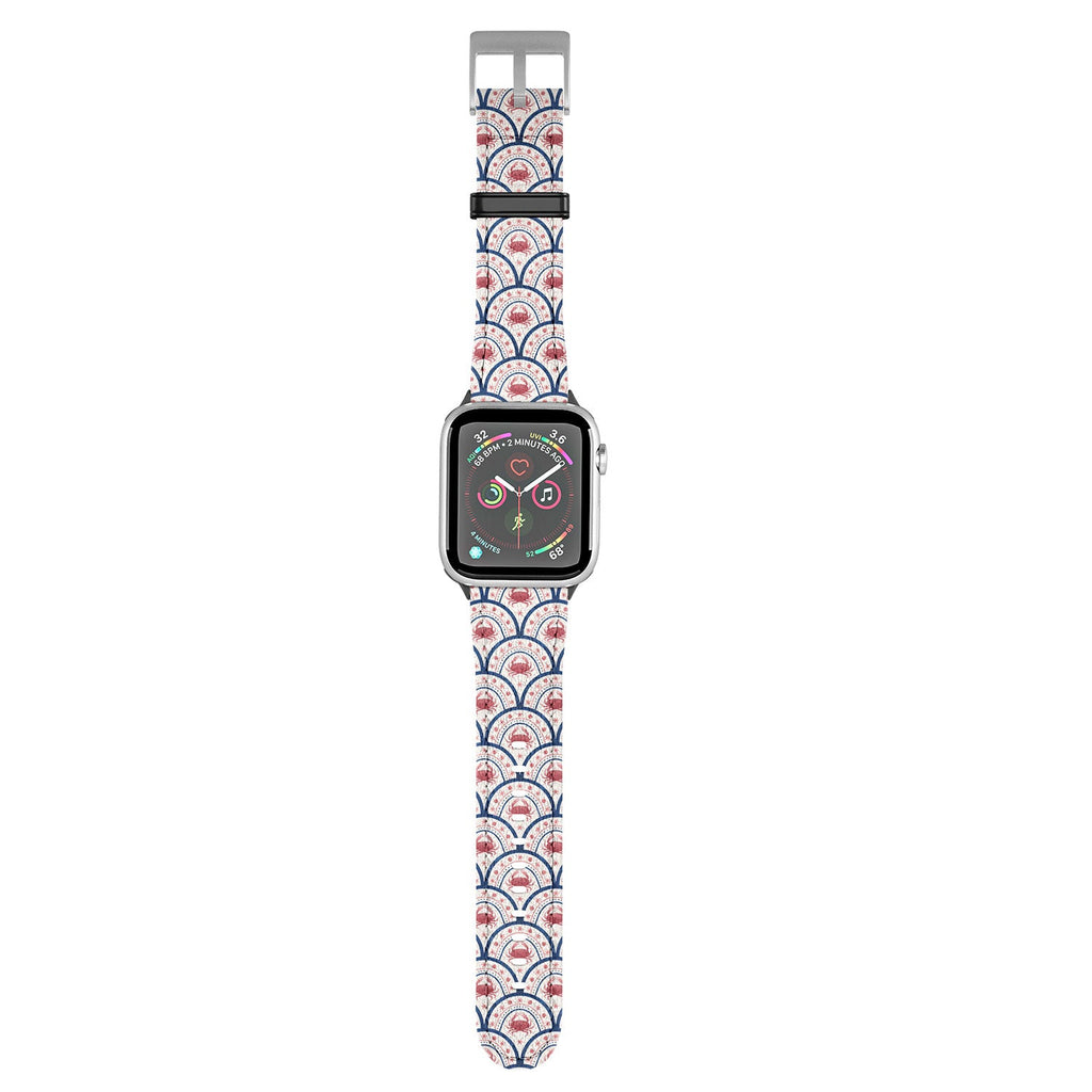 Seta Zakian Crab Scallop pattern Apple Watch Band