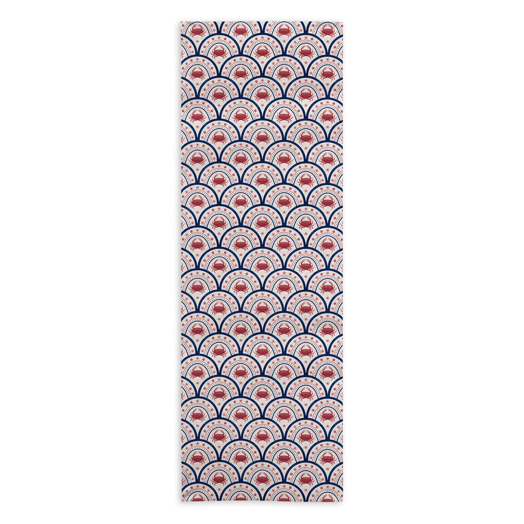 Seta Zakian Crab Scallop pattern Yoga Towel