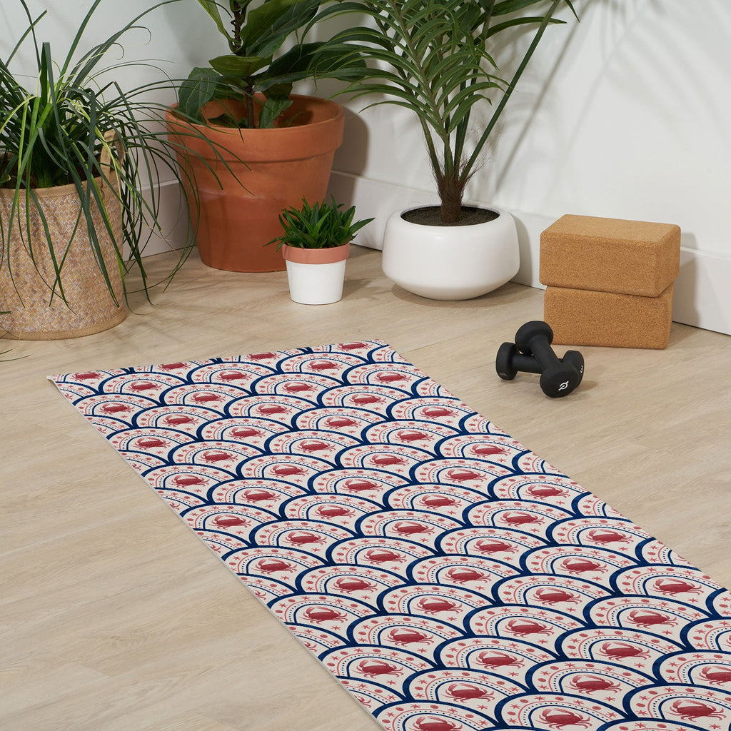 Seta Zakian Crab Scallop pattern Yoga Mat
