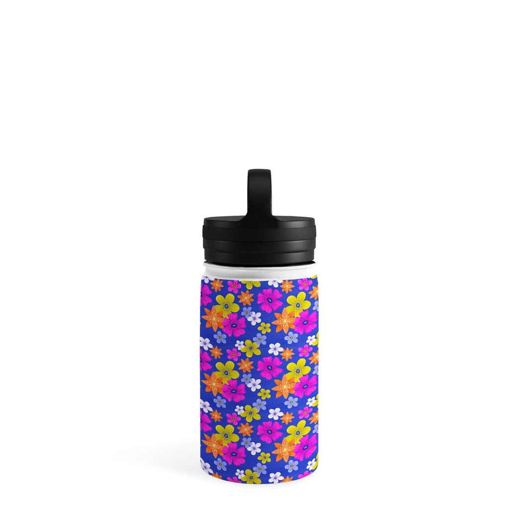 Seta Zakian Floral blue pattern Water Bottle