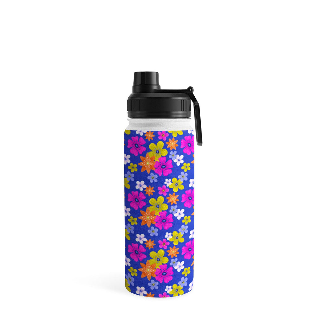 Seta Zakian Floral blue pattern Water Bottle